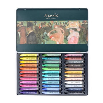 AndStal Renoir 24/36 Huile Heavy Couleur Water Soluble Huile Crayons professionnelles Couleurs Artiste Huile Pastel pour étudiant